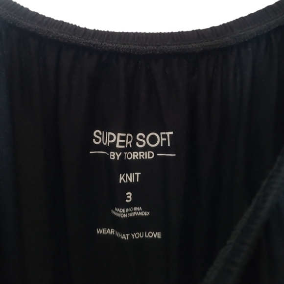 Torrid Midi Supersoft Slit Dress Black Size 3X 22-26 NWT - Picture 6 of 14